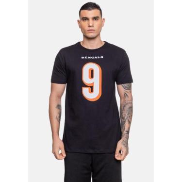 Imagem de Camiseta NFL Player Joe Burrow Preta, G