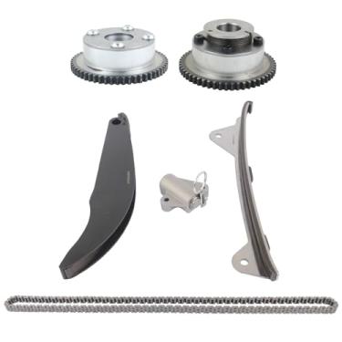 Imagem de TEKKOAUTO Kit de corrente de distribuição e substituição de engrenagem VVT para Hyundai Elantra 1.8L Kia Soul 2.0L 4 portas 2011-2014 244202E000 244302E000