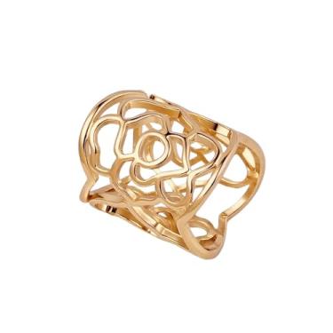 Imagem de Delicada flor rosa tubo oco lenço de seda anel slide clipe para mulheres cachecóis xaile camiseta moda floral fivela suporte fecho para vestidos, acessórios de roupas modernas para ela, 18 Millimeters