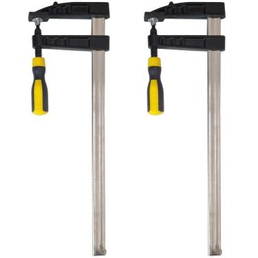 Imagem de Grampos Sargento Tipo F 100x400mm Eda Profissional  Jogo 2 