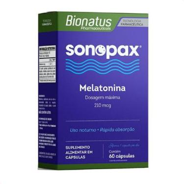 Imagem de Melatonina 210 MCG SONOPAX Bionatus Cartucho com 60 capsulas