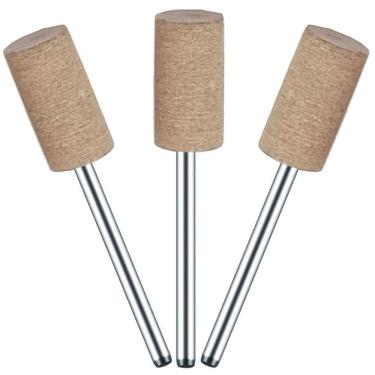 Imagem de Kit 3 Ponta Montada 10Mm X 3Mm Couro Polir Micro Retífica