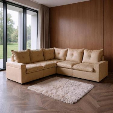 Imagem de Sofá de Canto Tera Luxo Reclinável 2,62x2,62m Bom Pastor