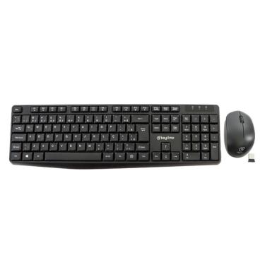 Imagem de Kit Keytime Mouse e Teclado Executivo Sem fio Dongle 1600DPI USB 2.0 ABNT2 - KYT00013