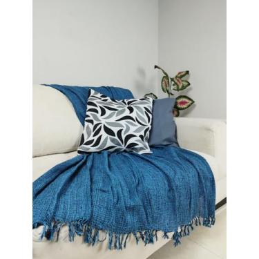 Imagem de Kit 2 Mantas Para Sofá Luxo 120x210 Tipo Capa De Sofá Protetora Decora