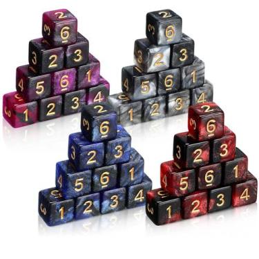 Imagem de Dice Set Open 40 unidades de 16 mm, jogos poliédricos D6 para jogos de