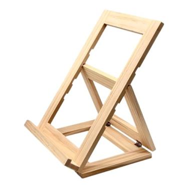 Imagem de CarpNettore Cavalete para Exposição de Pintura em Tela de Madeira com Suporte para As Costas, Acessórios Leves E Portáteis para Artistas, 29,5 X 21 Cm, Ajustável