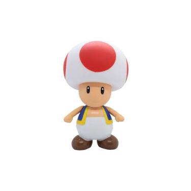 Imagem de Figura Mario Bros Toad Plastic 9cm - Lightbek Official Store