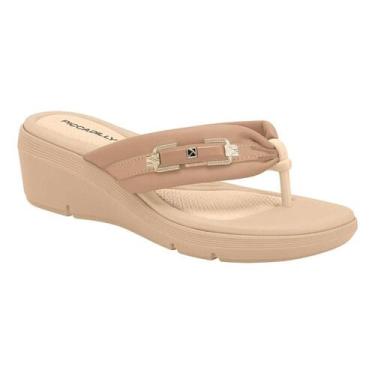 Imagem de Sandália Piccadilly Tamanco Anabela Palmilha Conforto 540379, 37, Amên