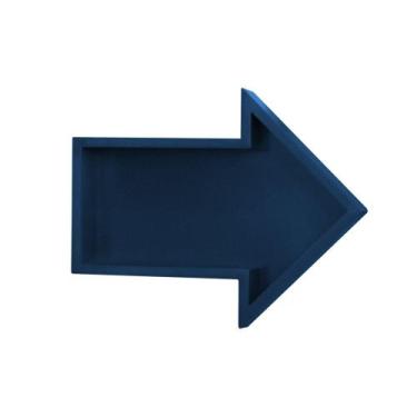 Imagem de Nicho Seta Azul Prateleira Decorativa para Quarto Infantil Menina Meni