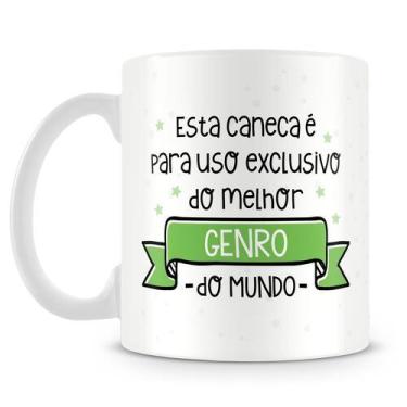 Imagem de Caneca Personalizada Uso Exclusivo do Genro com Foto - 325ml - Amo Can