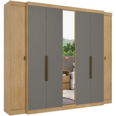 Imagem de Guarda Roupa / Roupeiro THB 5924 Supremo Glass 7 Portas 4 Gavetas MDF,