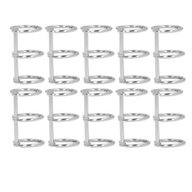 Imagem de YOUTHINK Fichário Solto de Metal Com 3 Anéis, Fichário Solto de Metal, Aço Inoxidável - Duráveis ​​de 3 Argolas para álbuns de Fotos, Diários de Viagem, Cadernos, Compatíveis Com 6 Furos e 20 Furos