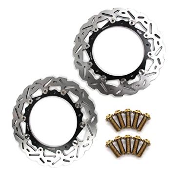 Imagem de Discos de freio dianteiro Arashi Rotores com parafusos de montagem para BMW R1100S 98-06, R1150R K1200RS 2001-2006, R1150RT R1150 RS 01-05, R NINE T 14-21, R1250RT 19-22, motocicleta Acessórios pretos