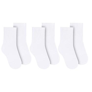 Imagem de Kit 3 Pares de Meias Selene Básica Cano Médio Infantil