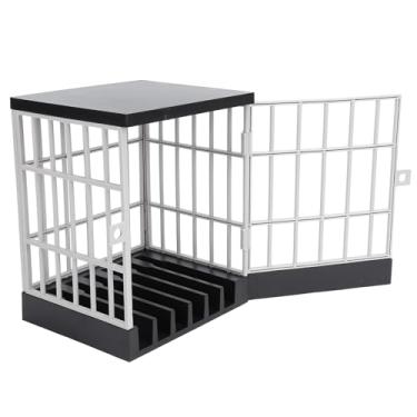 Imagem de Caixa de prisão para celular bloqueável, gaiola de plástico para celular para sala de aula, presente divertido, mantém os dispositivos seguros e promove hábitos, inclui 2 mini chaves (cinza preto)
