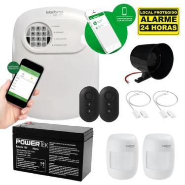 Imagem de Kit Alarme Intelbras Anm Por App Celular 4 Sensores C/ Fio