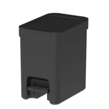 Imagem de Lixeira Plástica Resistente OU 6L Multiuso Moderna Compacta Tampa C/Pe