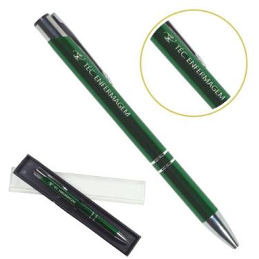 Imagem de Caneta Personalizada Cursos Metal Profissional Coloridas Téc. Enfermag