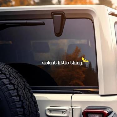Imagem de Decalque de carro violento Little Thing engraçado ACOTAR Quarta Asa Dragão Bookish Book Lovers Decalques Vinil Impermeável 20.3 cm Adesivo de para-choque para janela de caminhões, acessórios de carro