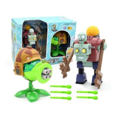 Imagem de Conjunto de brinquedos Plants VS Zombies Dr. Zomboss e Shadow Peashoot