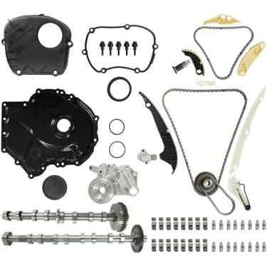 Imagem de EA888 Kit de capa de corrente de distribuição de eixo de cames e kit de elevação Suporte de ponte adequado para VW Jetta Golf GTI Eos Beetle Passat Tiguan CC Audi A3 A4 A5 A6 Q3 Q5 TT 2008-2015 2.0
