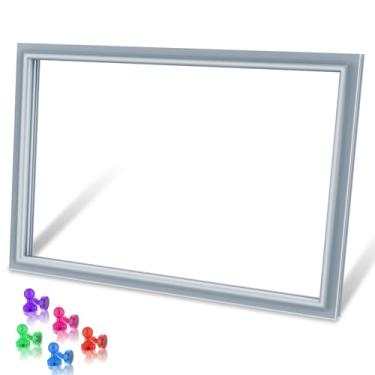 Imagem de Gaxeta de porta de freezer W10571967 W10443320 atualizada compatível com Whirlpool Freezer Gaxeta de porta de geladeira Vedação de vedação para geladeira Kitchenaid KRFC302ESS00 KRFC300ESS01