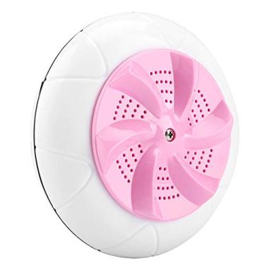 Imagem de Portátil Mini Máquina de Lavar Roupa Ultrassônica Viagem Lavadora Ferramenta Limpeza para Viajar Crianças Azul (Rosa)