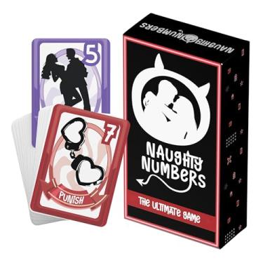 Imagem de Naughty Numbers Card Game | 96 Cards for Couples Questions, Commands, & Penalties | Perform Services for Extra Fun | A Crazy Spin On The Classic Color & Number Matching Card Gift Game (2-8 Players)