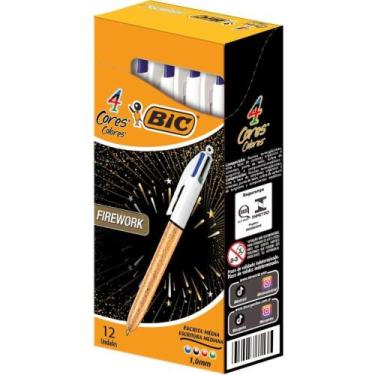 Imagem de Caneta Esferografica BIC 4 Cores Firework (7501843503732)