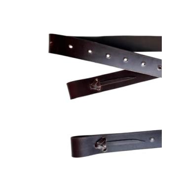 Imagem de Amazon Horse Stuff US Tiras de couro premium Latigo para sela – Alças de substituição duráveis para cavalos ocidentais – Tiras de amarração resistentes para uso em fazendas, trilhas e rodeios