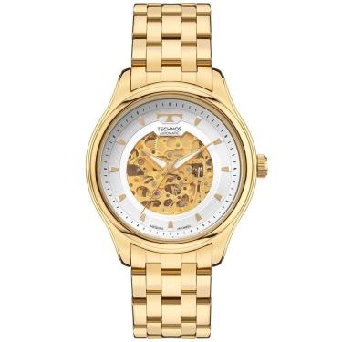 Imagem de Relógio Technos Masculino Automatico Dourado - 8n24ar-1k