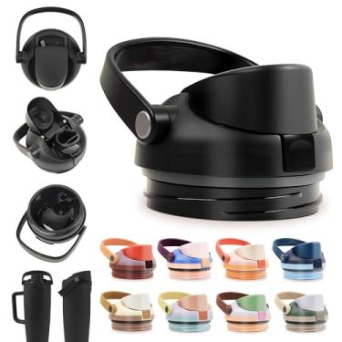 Imagem de BydGxy Tampa de substituição para garrafa de água Owala FreeSip Sway 1,134 g - livre de BPA, vedação segura, trava à prova de vazamento, alça de transporte isolada - compatível com garrafas e canudos