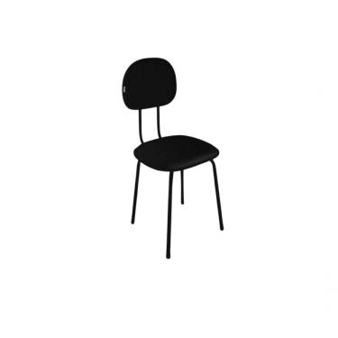 Imagem de Cadeira Secretária Pés Palito Preta