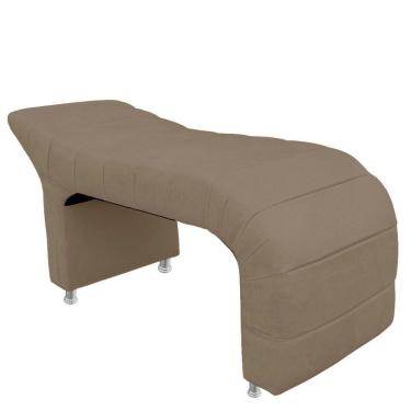 Imagem de Maca Estofada Julia Para Estetica Facial Sombrancelha E Cilios Suede Capuccino