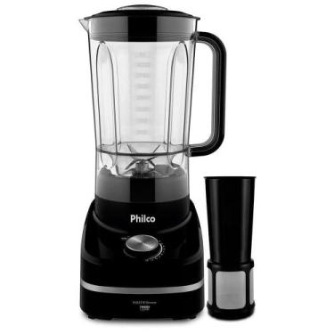 Imagem de Liquidificador Philco PLQ1250P Reverse Turbo 1200W 110V, Preto, 110V