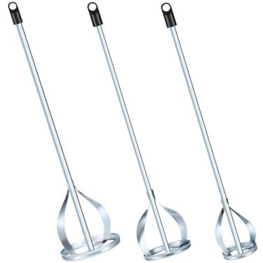 Imagem de Otoolling Conjunto de 3 misturadores de tinta para broca, agitador de tinta para broca, acessório de misturador, 6 cm, 8 cm e 10 cm de diâmetro, baldes de 1 a 5 galões, serve para brocas padrão