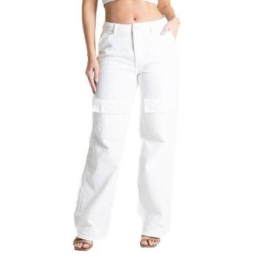 Imagem de Calça Sarja Sawary Wide Leg - 280709 - Off White 38-Feminino