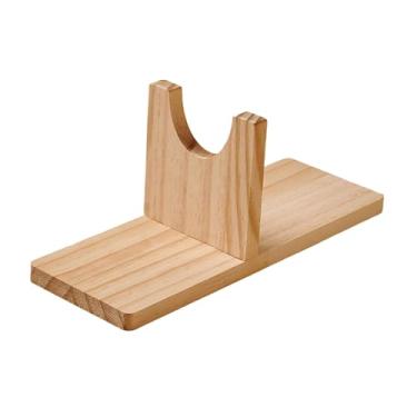 Imagem de oshhni Suporte de madeira para cola quente, compatível com quase todas as ferramentas de cola, para mesa, sem sujeira, ideal para entusiastas de projetos, Médio