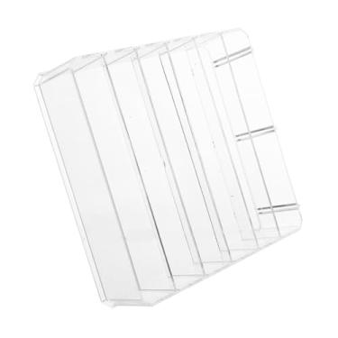 Imagem de Veemoon SAFEGrande caixa de armazenamento de dinheiro com divisórias removíveis, vários compartimentos, bandeja organizadora de dinheiro acrílica para contas, moedas e envelopes, adequada para lojas