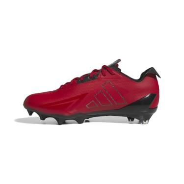 Imagem de adidas Tênis masculino de futebol americano Adizero Electric, Team Power Red/Black/Team Power Red, 38