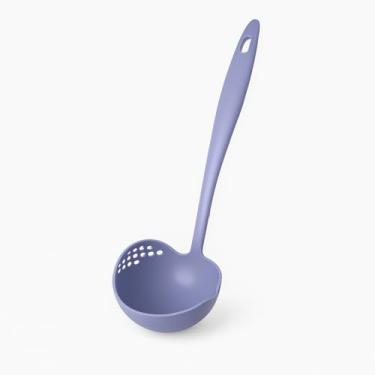 Imagem de Concha Escumadeira 2 em 1 Multiuso com Bico Coador - Azul