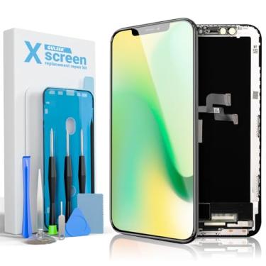 Imagem de GULEEK Para substituição de tela do iPhone X, digitalizador de tela LCD sensível ao toque de 5,8 polegadas para modelos A1865, A1901, A1902 – Inclui kit de ferramentas de reparo, adesivo à prova