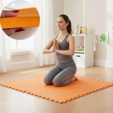 Imagem de Placa EVA Unitária Tapete Infantil Piso Tatame 50x50cm 20mm Grosso Emb