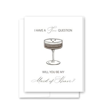Imagem de InvitationHouse Espresso Martini - Will You Be My Maid of Honor Card