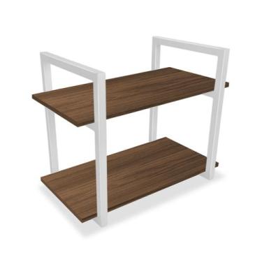 Imagem de Prateleira Milazzo Nicho Design Industrial Branco e Villandry - Genus 