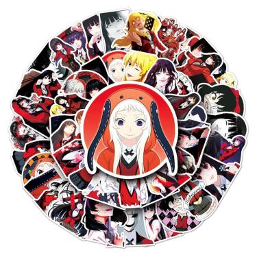 Imagem de Adesivo Anime Kakeguruiss Vinyl Cartoon 50 unidades para impermeabilização