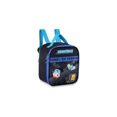 Imagem de Lancheira Térmica Infantil de Costas Escolar, Estampa Joaninha, Poliéster, 19x11x23cm, com Detalhes 3D