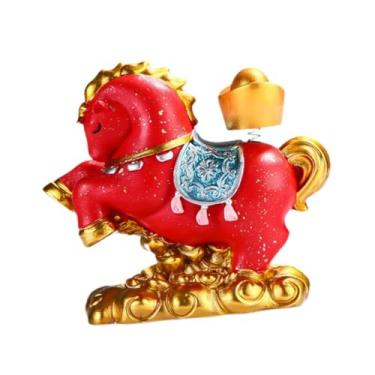 Imagem de Ｂｅｓｇａ Estatueta de Cavalo, Ornamento de Mesa em Resina, Escultura de Cerâmica para Feng Shui Chinês, a