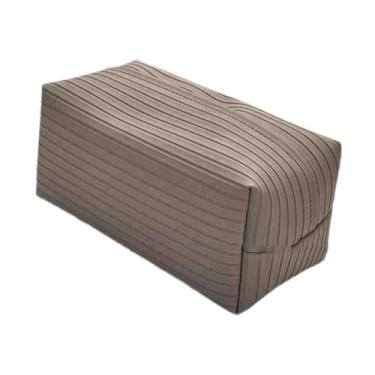 Imagem de Generic Porta-lenços retangular com organizador para guardanapos, dispensador de lenços de papel, para mesa de cabeceira, penteadeira de hotel, Marrom Acinzentado